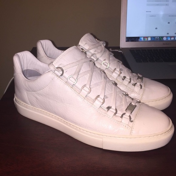 balenciaga arena low white
